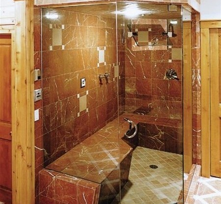 Frame-less Glass w/ Panel & Knee Wall